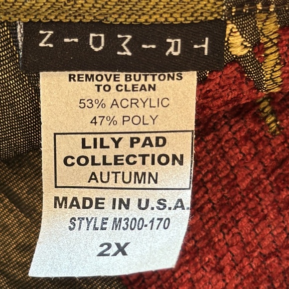 Trimdin Art to Wear Reversible Classic Lily Pad Earthy Autumn Jacket Siz… - Picture 12 of 14